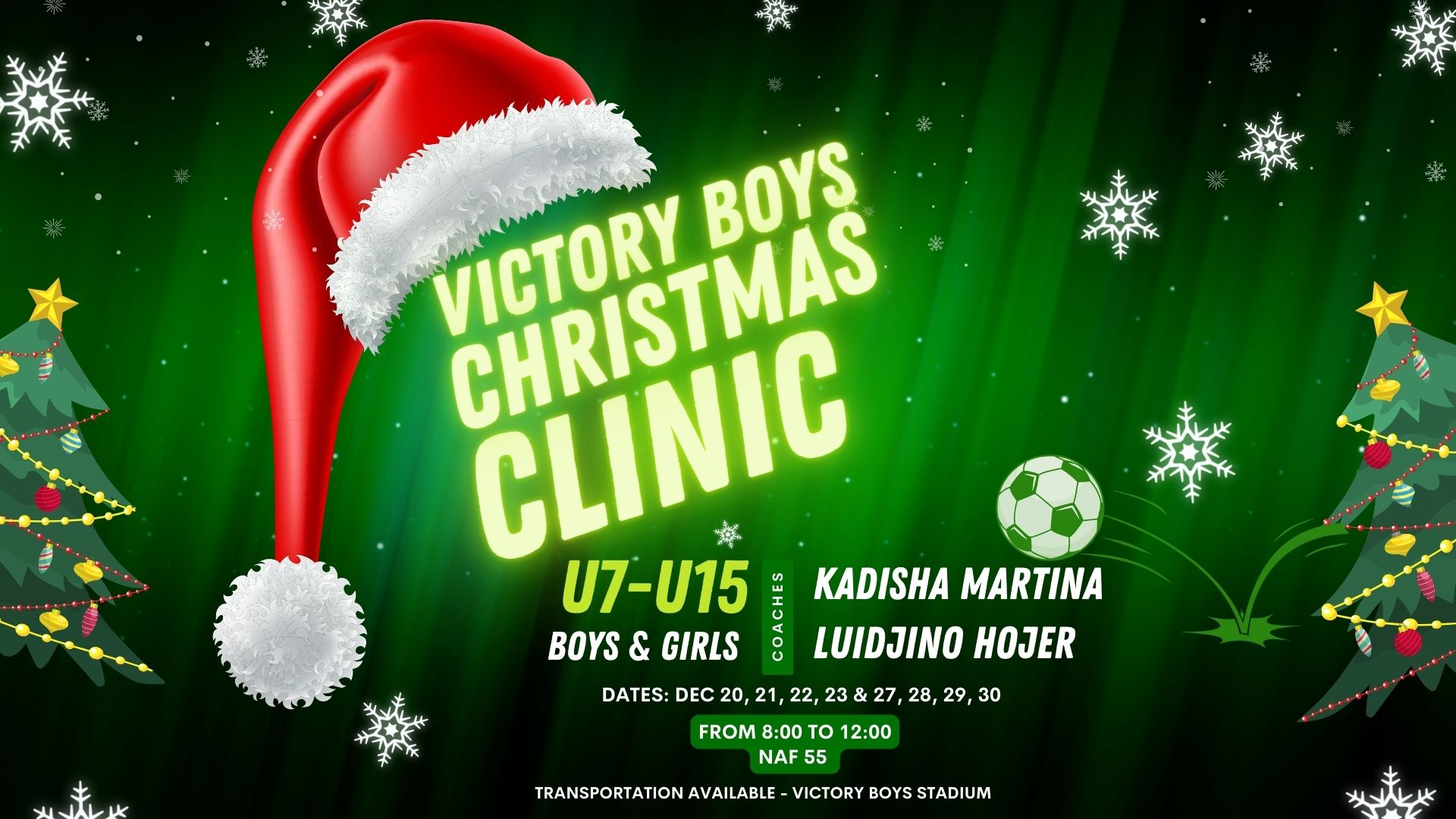 Victory boys Christmas Clinic Curacao